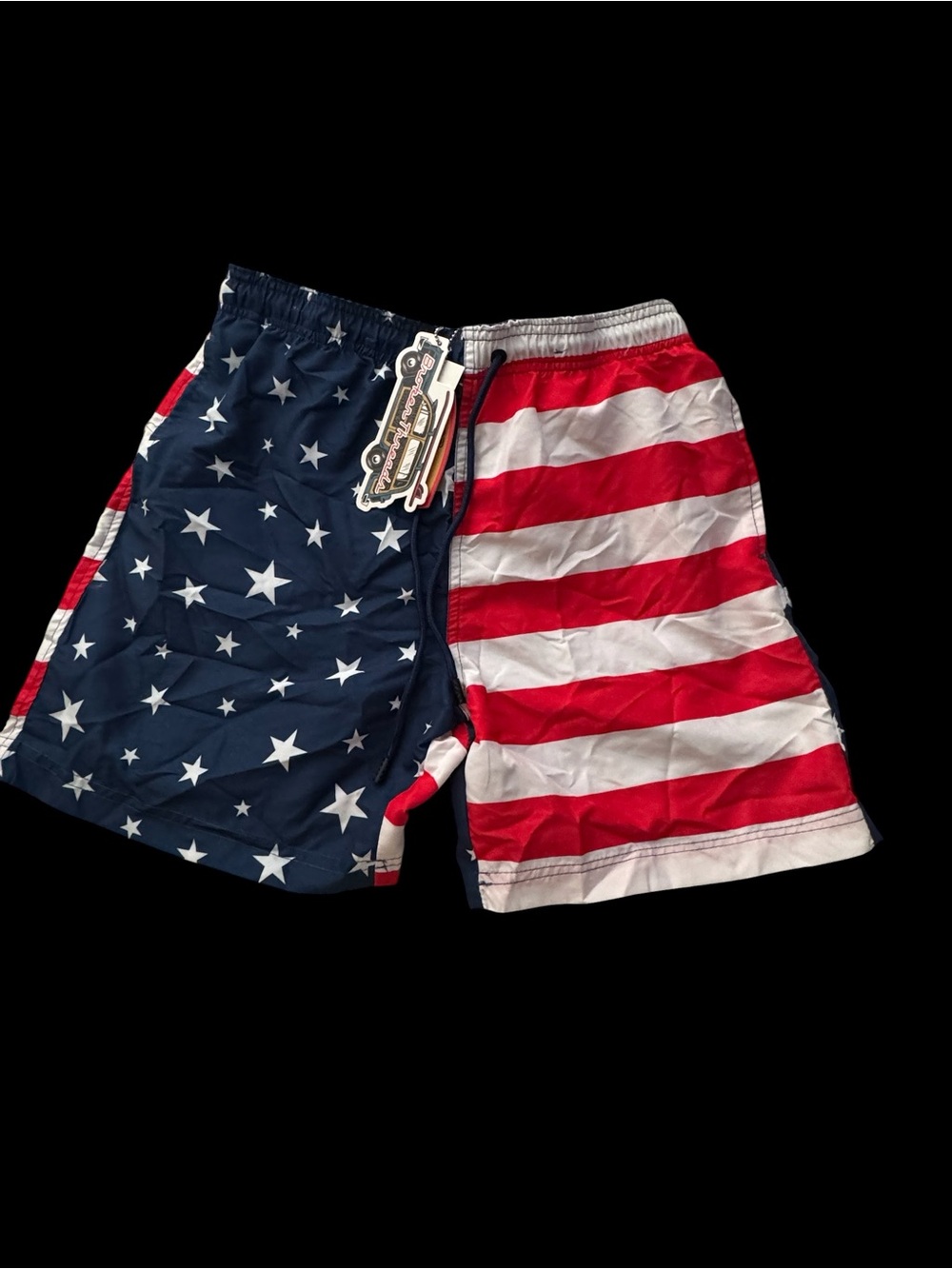 American Flag Men’s Swim Shorts - Red, White & Blue small